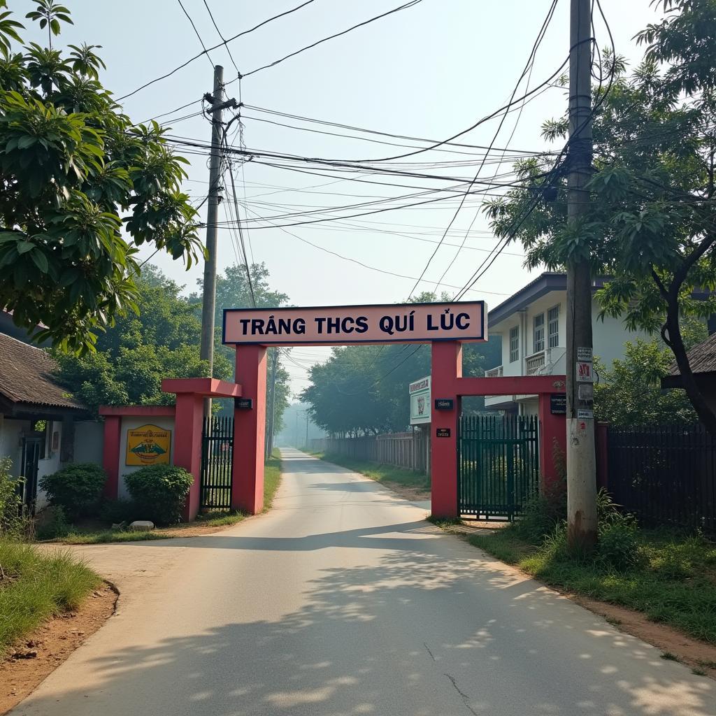Hinh anh cong truong THCS Quy Loc tai xa Quy Loc huyen Yen Dinh Thanh Hoa